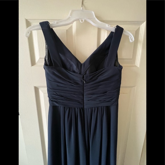 Bill Levkoff Navy Blue Bridesmaid Gown Size 2 - Picture 10 of 14
